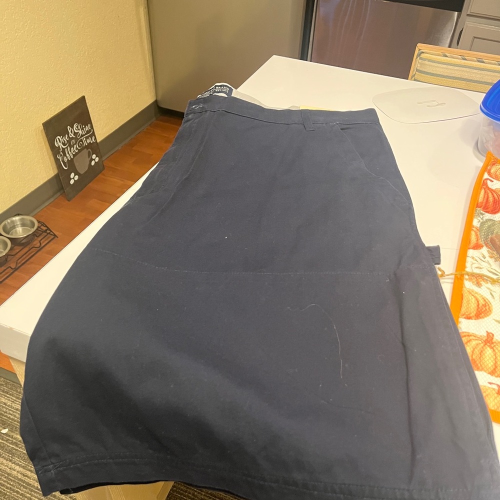 Faded Glory Dark Blue Flat Front Shorts